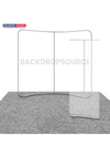 10x10 Booth Kit with Backwall and Rollup Banner Stand