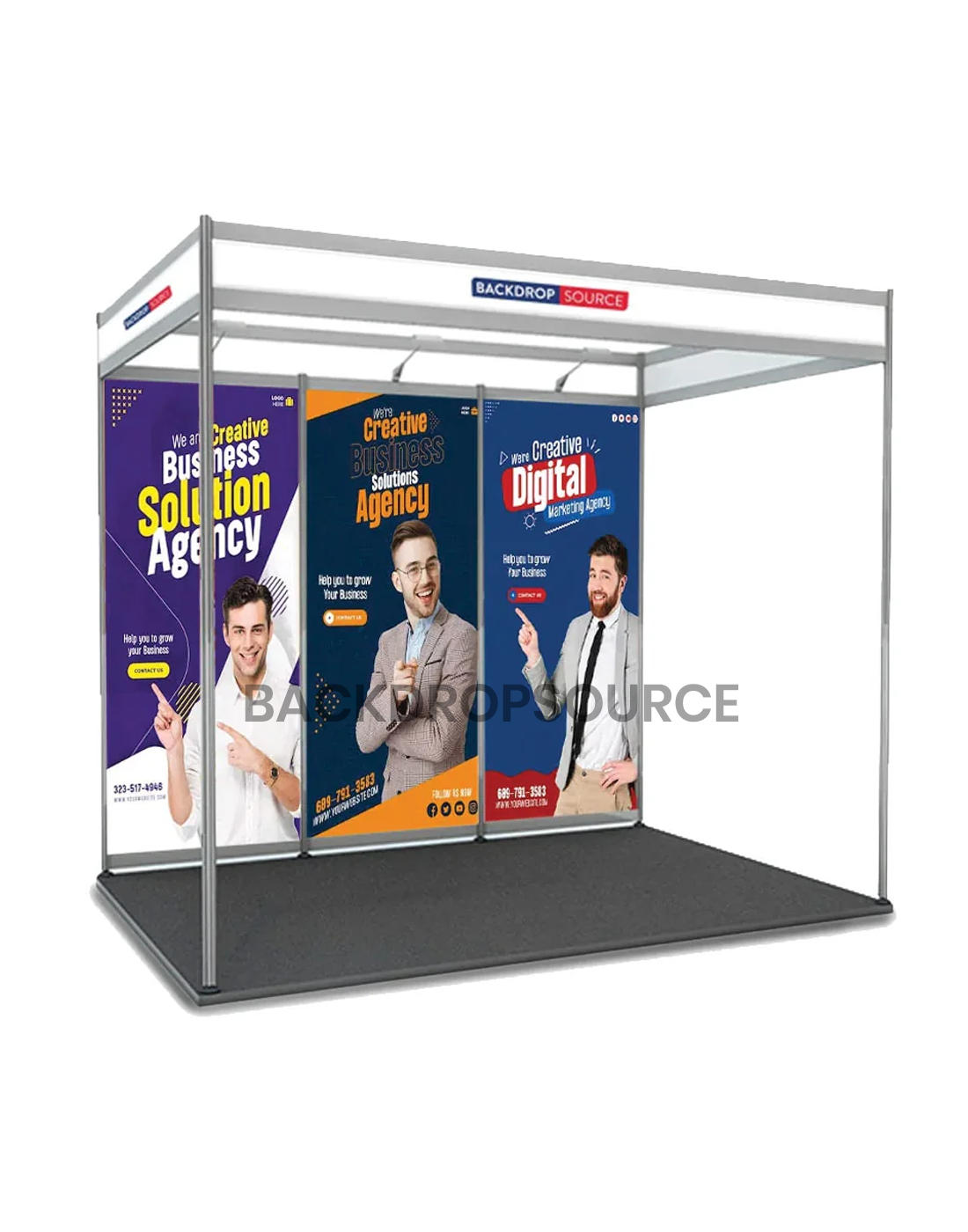 Shell scheme Exhibition Graphics for 10ft Wide x 6.5ft Depth Booth