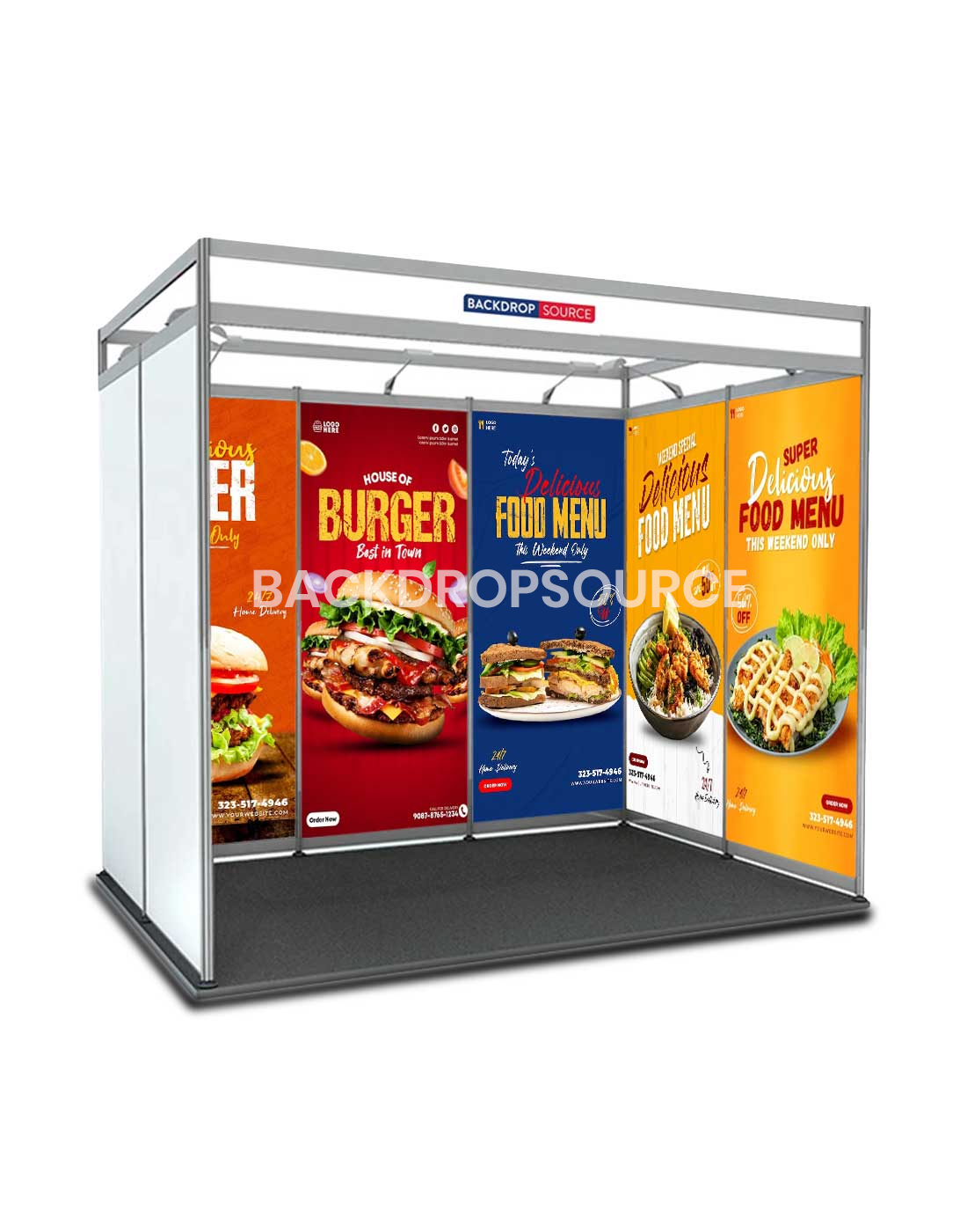 Shell scheme Exhibition Graphics for 10ft Wide x 6.5ft Depth Booth