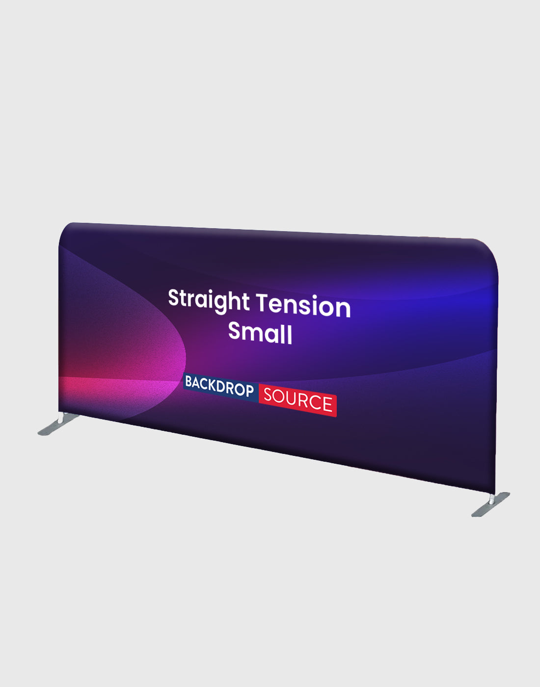 Small Tension Fabric Media Wall - Straight Backdrop