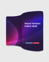 S Shape Wave Tension Fabric Media Wall Display