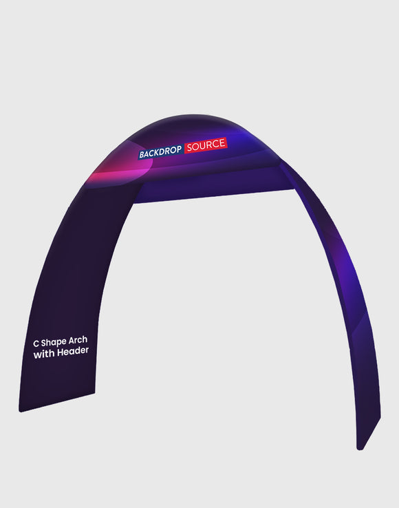 20ft C Shape Tension Fabric Arch Display