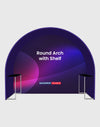 Round Arch Trade Show Booth with Shelf