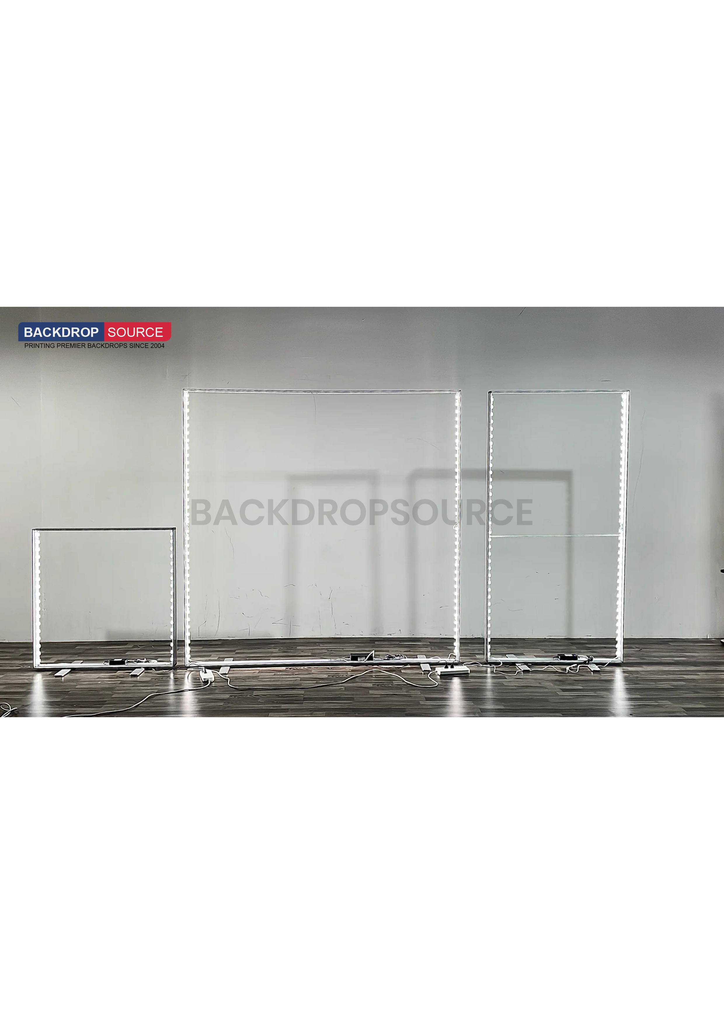 SEG Frameless Fabric LED Light Box Display - 2.8ft W x 6.5ft H