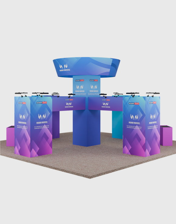 Modular Booth Kits 20ft x 20ft - Model 9