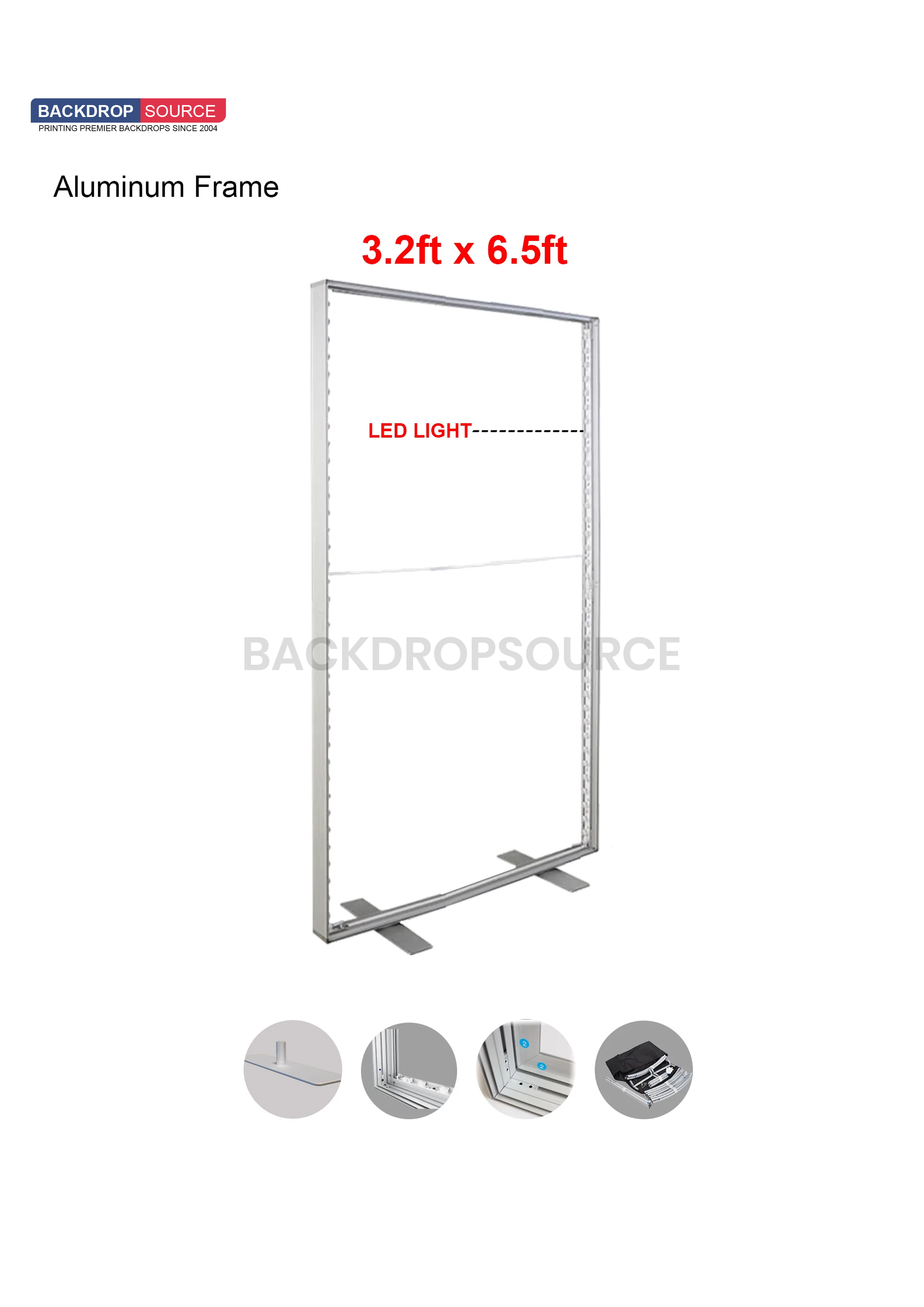 3.2ft x 6.5ft - SEG Frameless LED Fabric Backlit Light Box