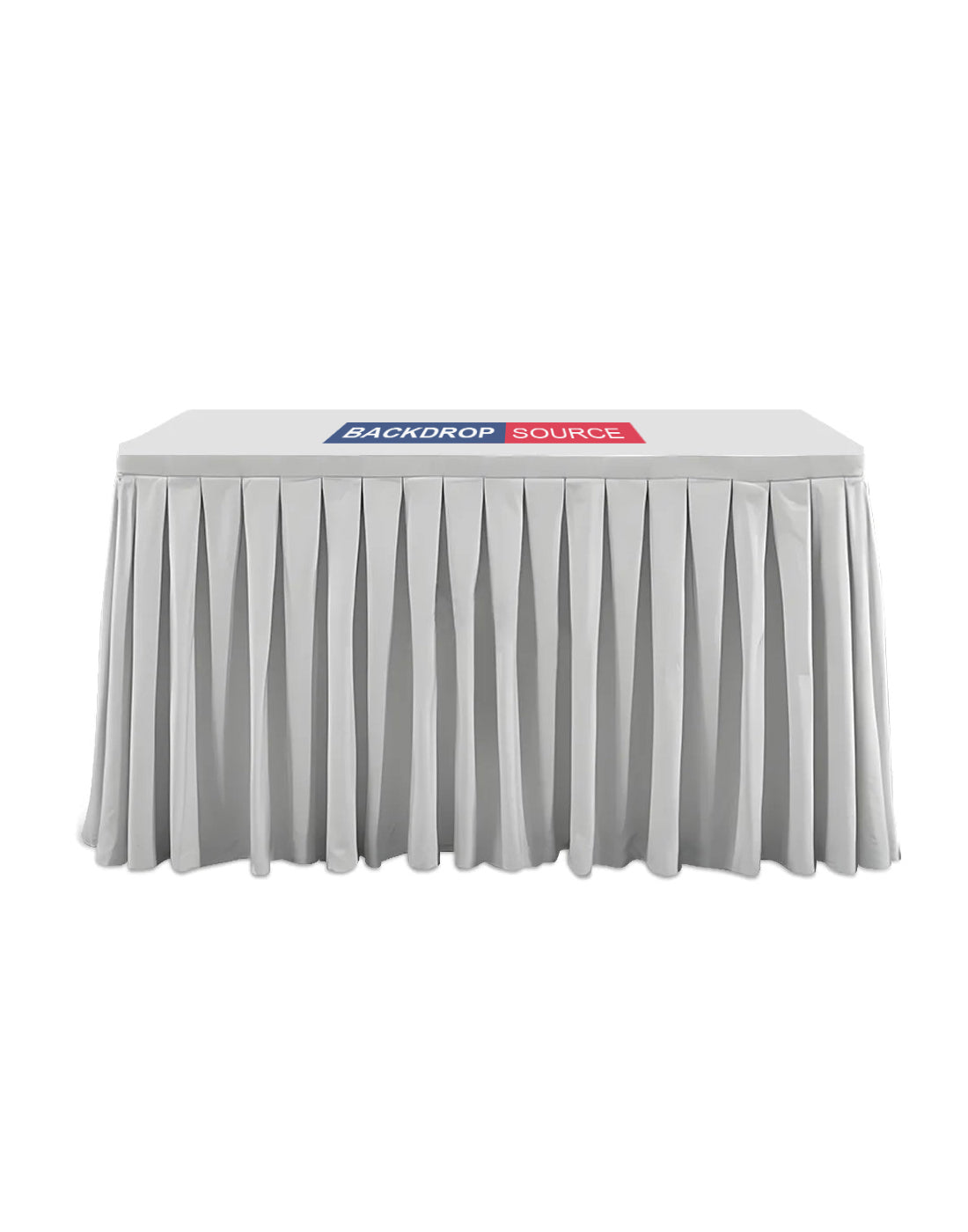 Custom Fitted Table Skirts with Top