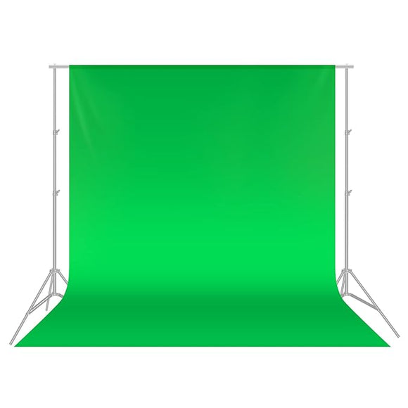 20ft W x 20ft H Chroma Key Green Screen Backdrop With Stand