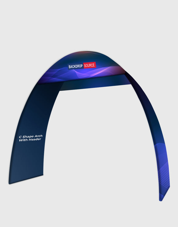 20ft C Shape Tension Fabric Arch Display