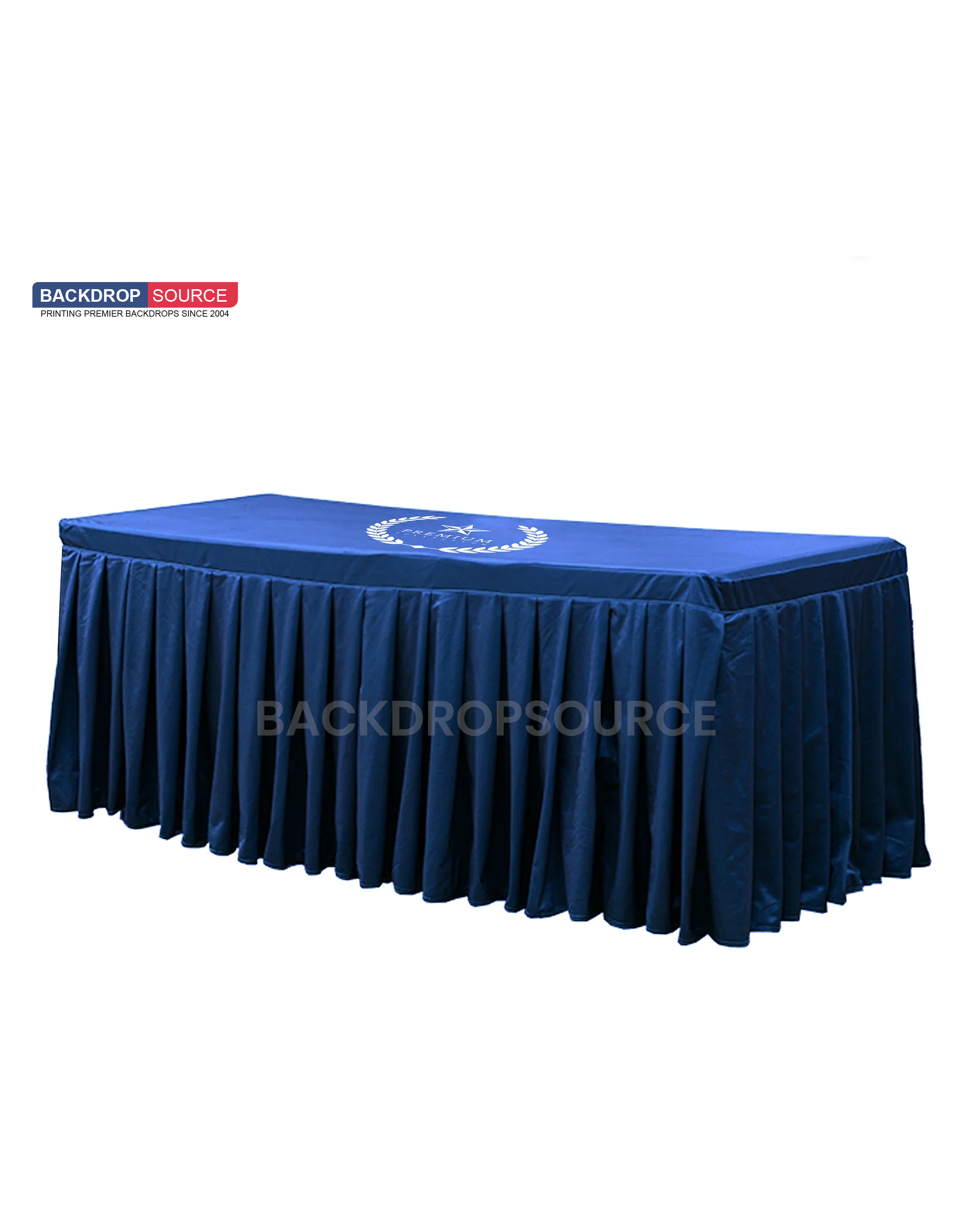 Custom Fitted Table Skirts with Top