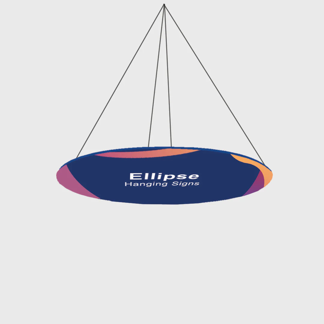 Sky Tube Hanging Banner - Ellipse Face Down