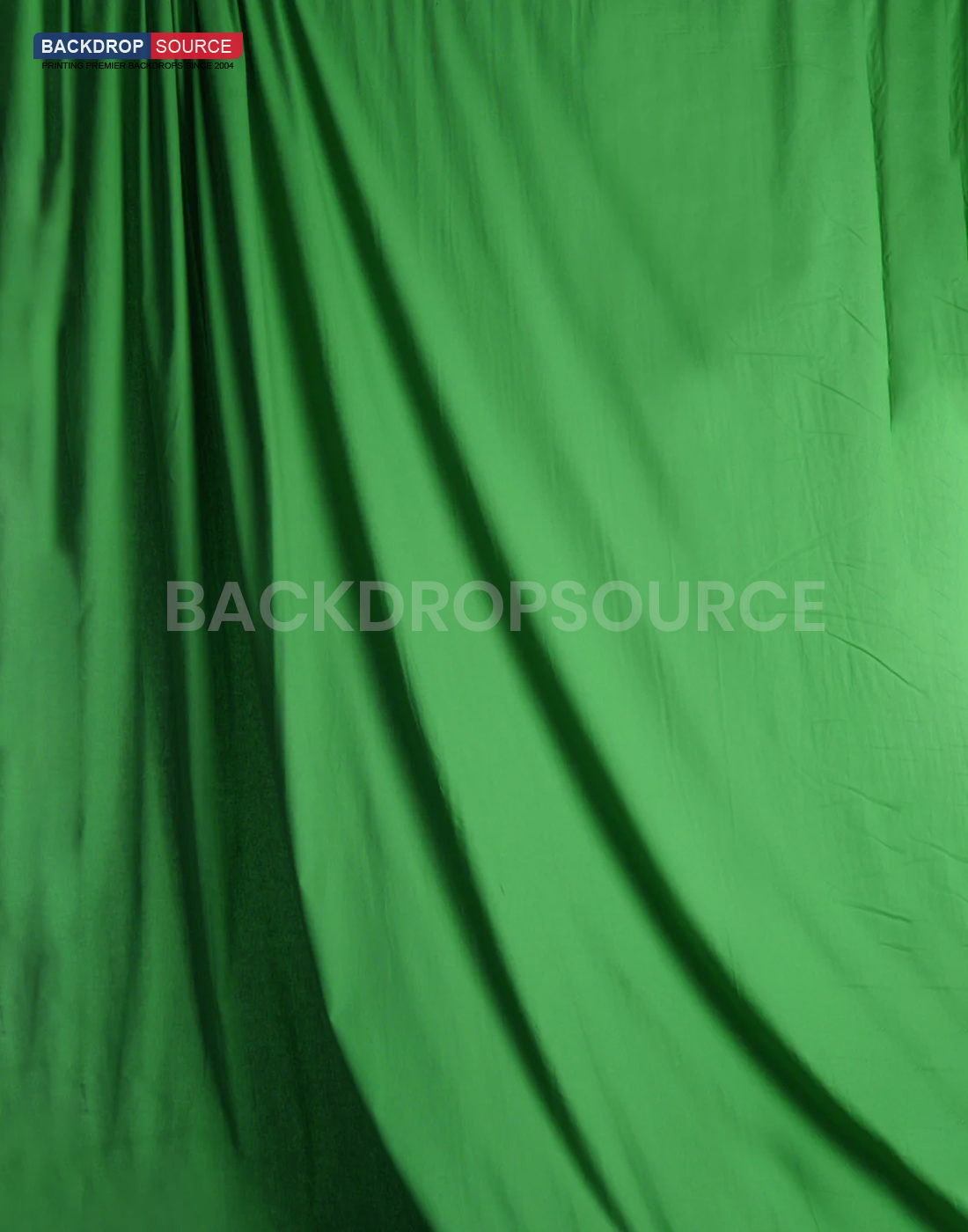 Heavy Duty Pure Muslin Photography Backdrop - Chroma Green