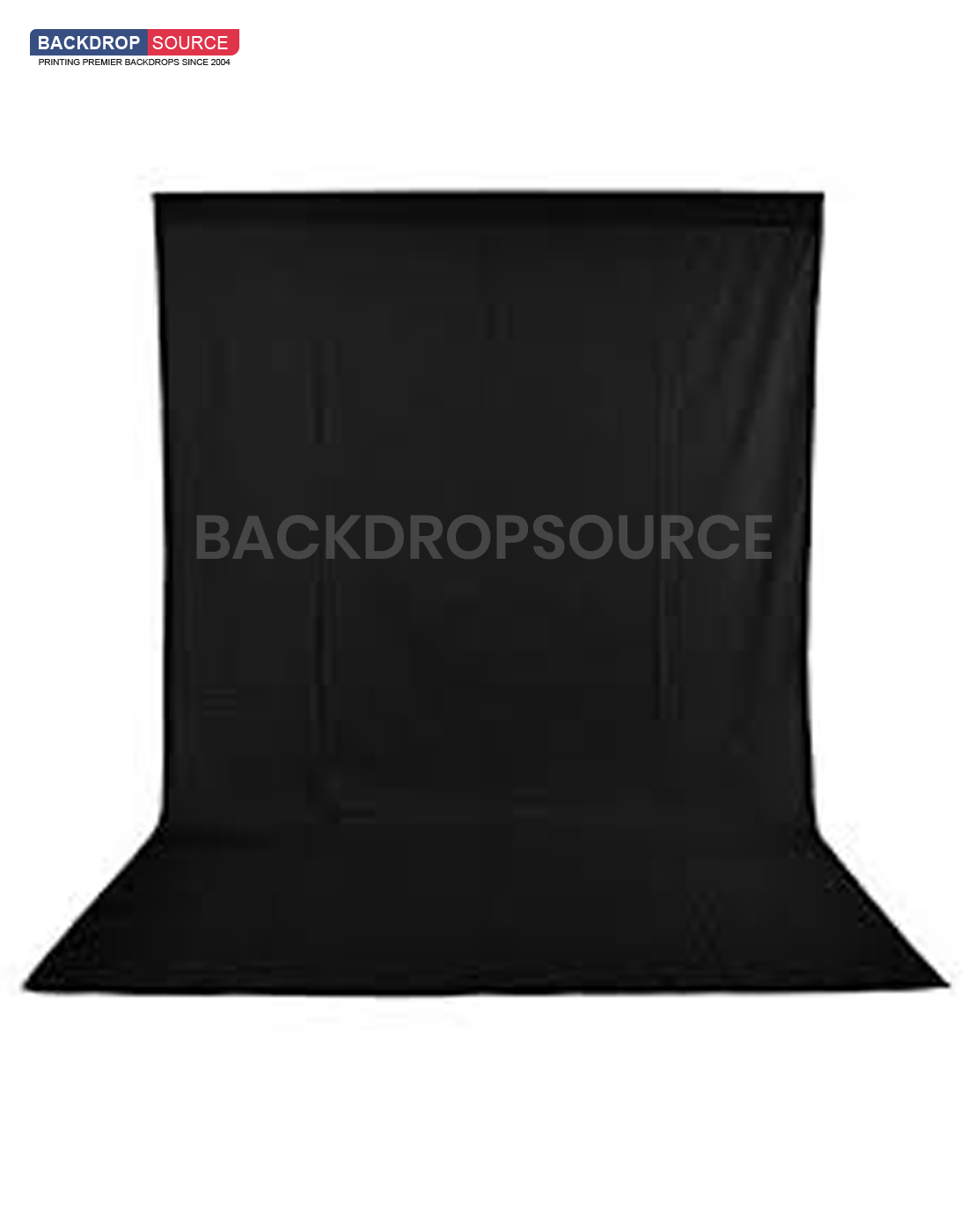 Solid Black Muslin Photography Backdrop