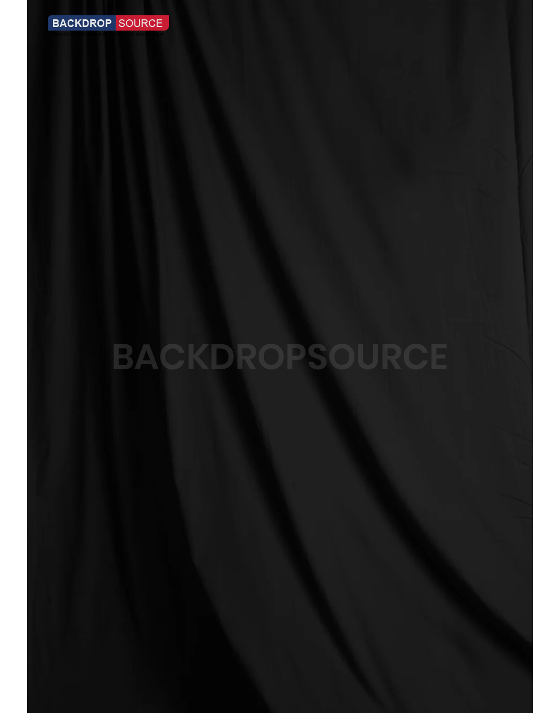 Solid Black Muslin Photography Backdrop