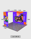 Foldable SEG Backlit Exhibition Display - Model 2