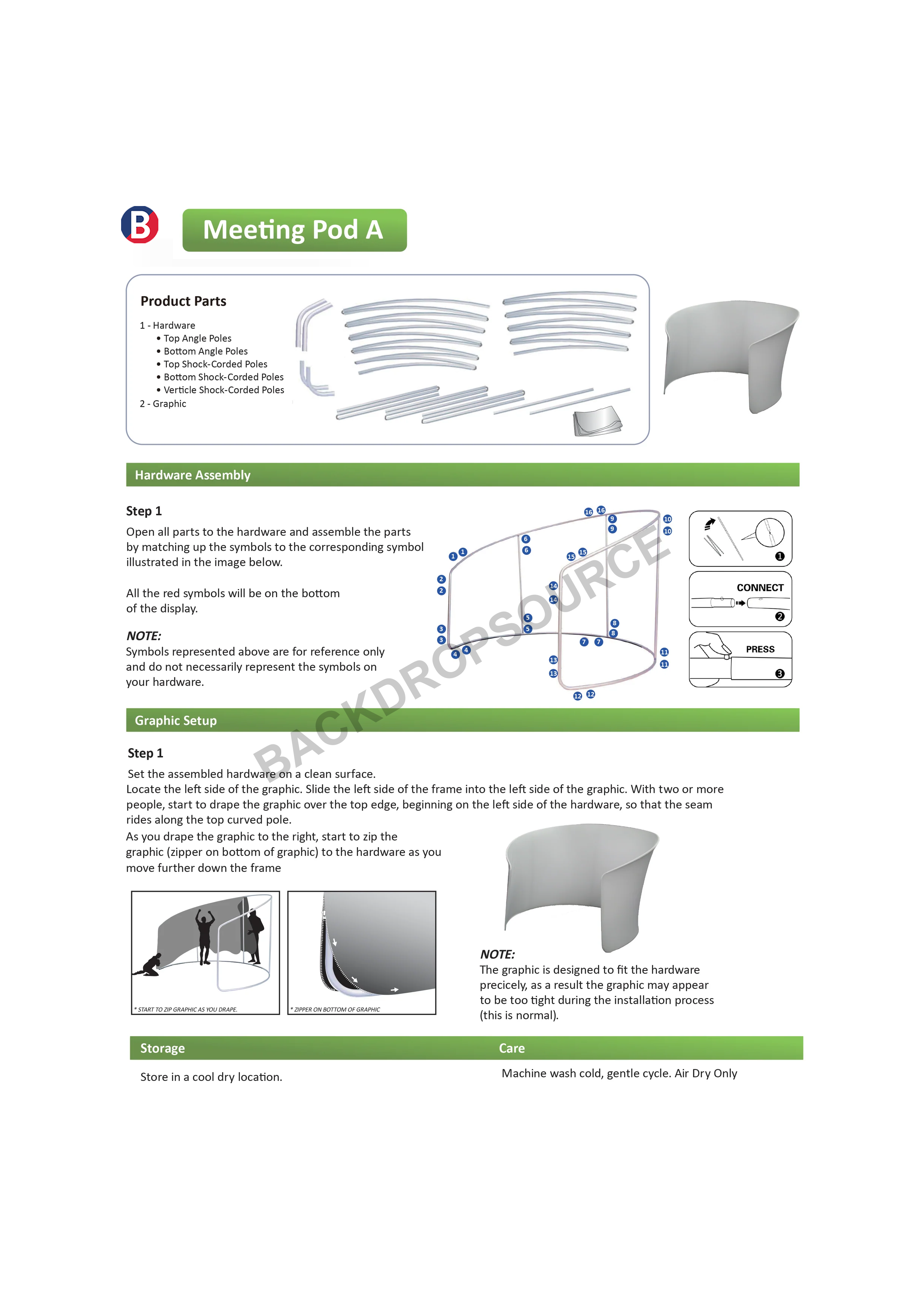 Meeting Pod Fabric Display