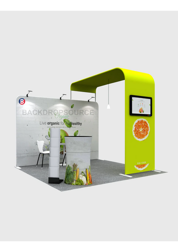 Modular L Arch TV Display Exhibition Kit for 10ft Wide Booths