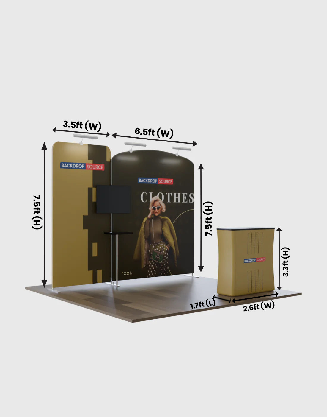 Modular Exhibition Kit for 10ft Wide Booths