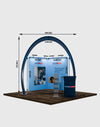 Modular Horseshoe Arch Exhibition Kit for 10ft Wide Booths