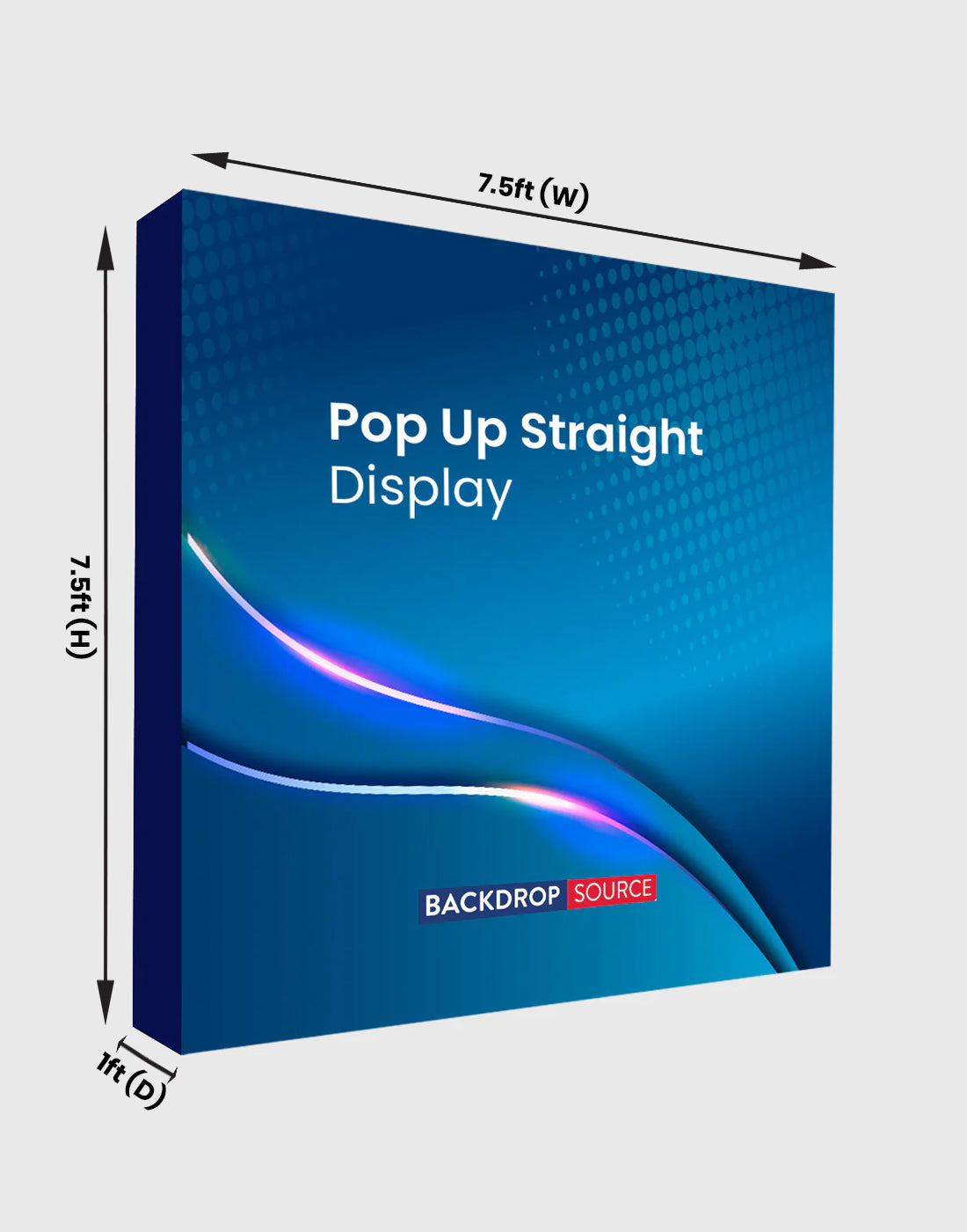 Fabric Pop Up Straight Display for All Exhibitions & Events