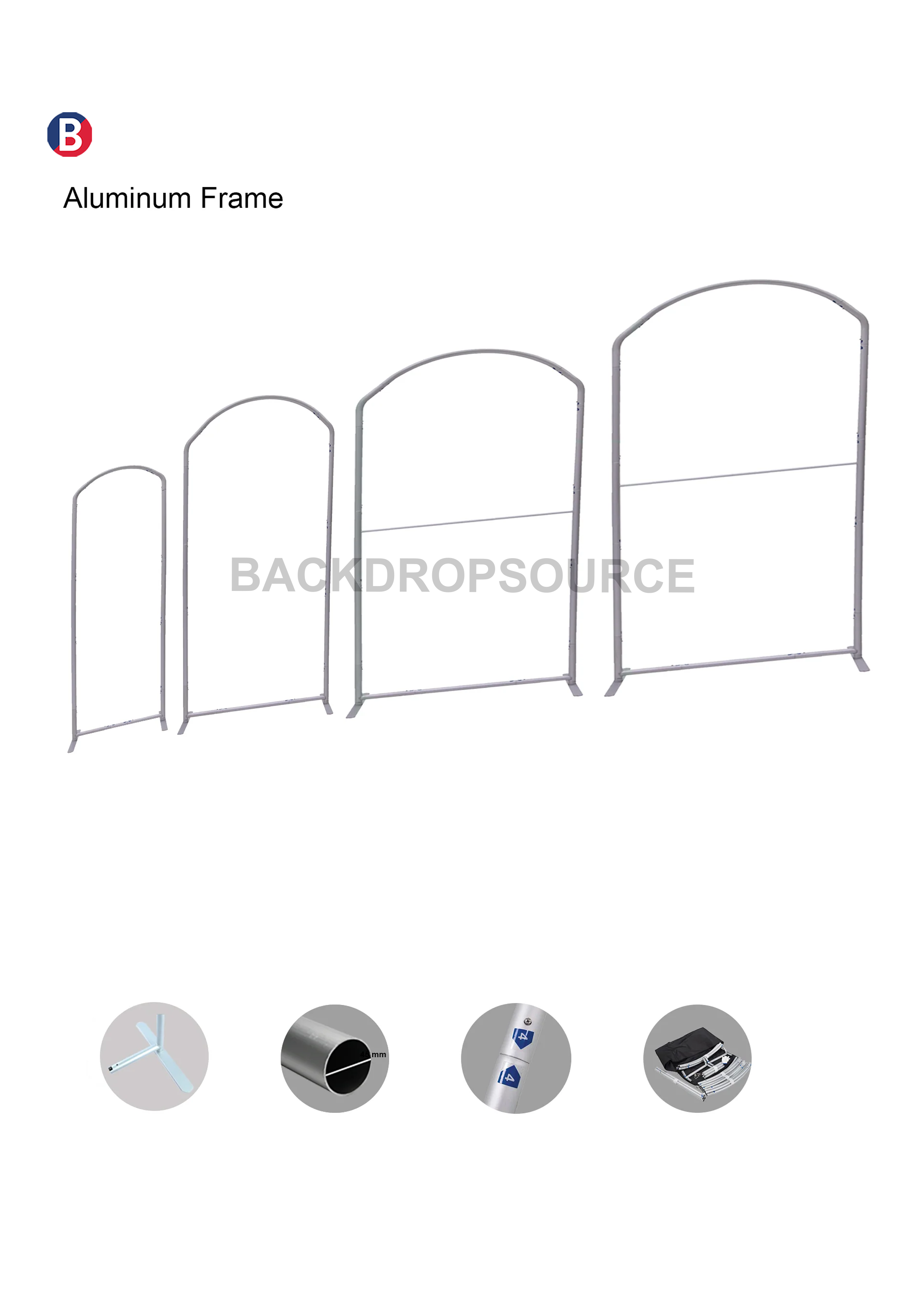 Portable Exhibit Display - Rampant arch