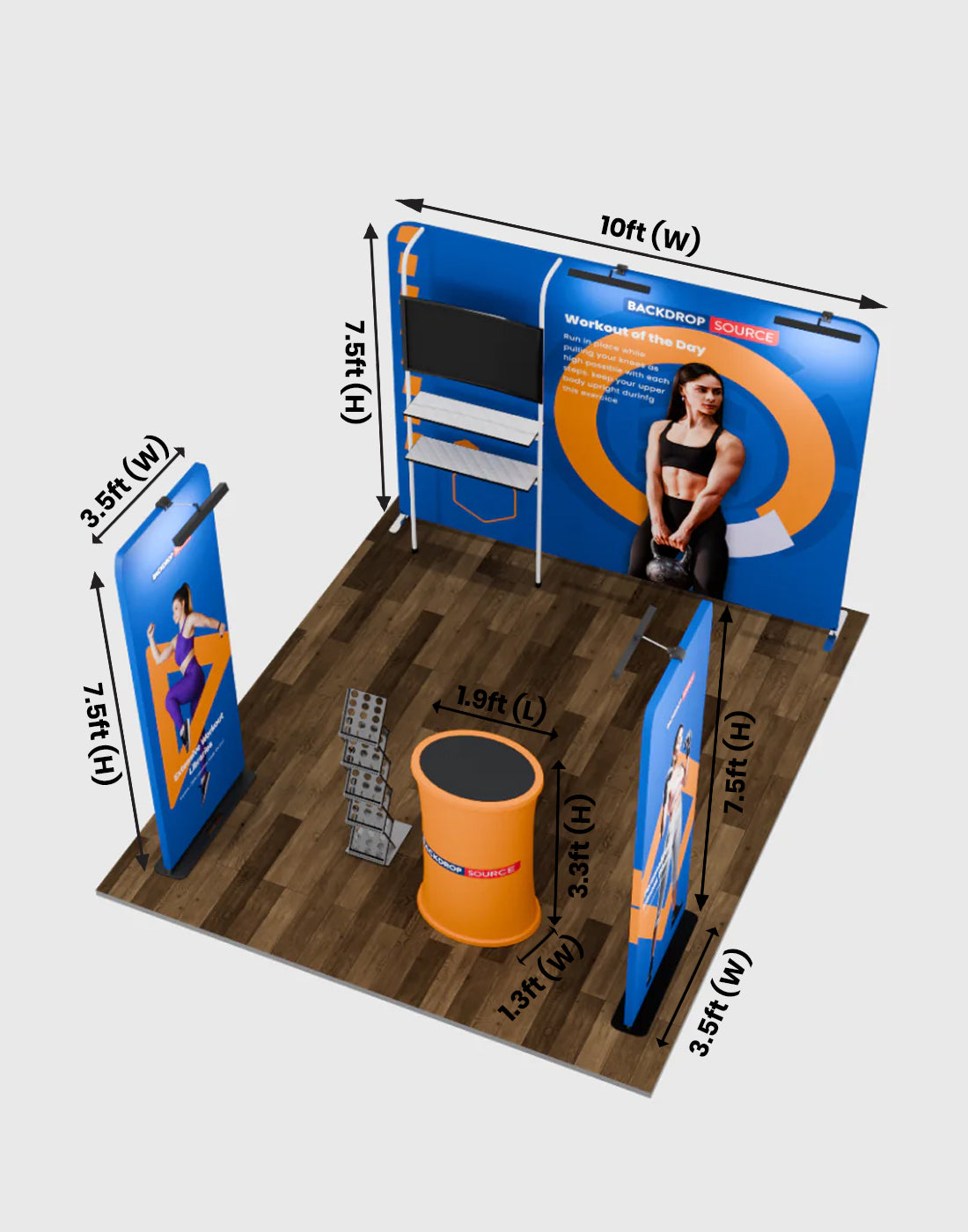 Premium Exhibition Kit for 10ft Wide Booths