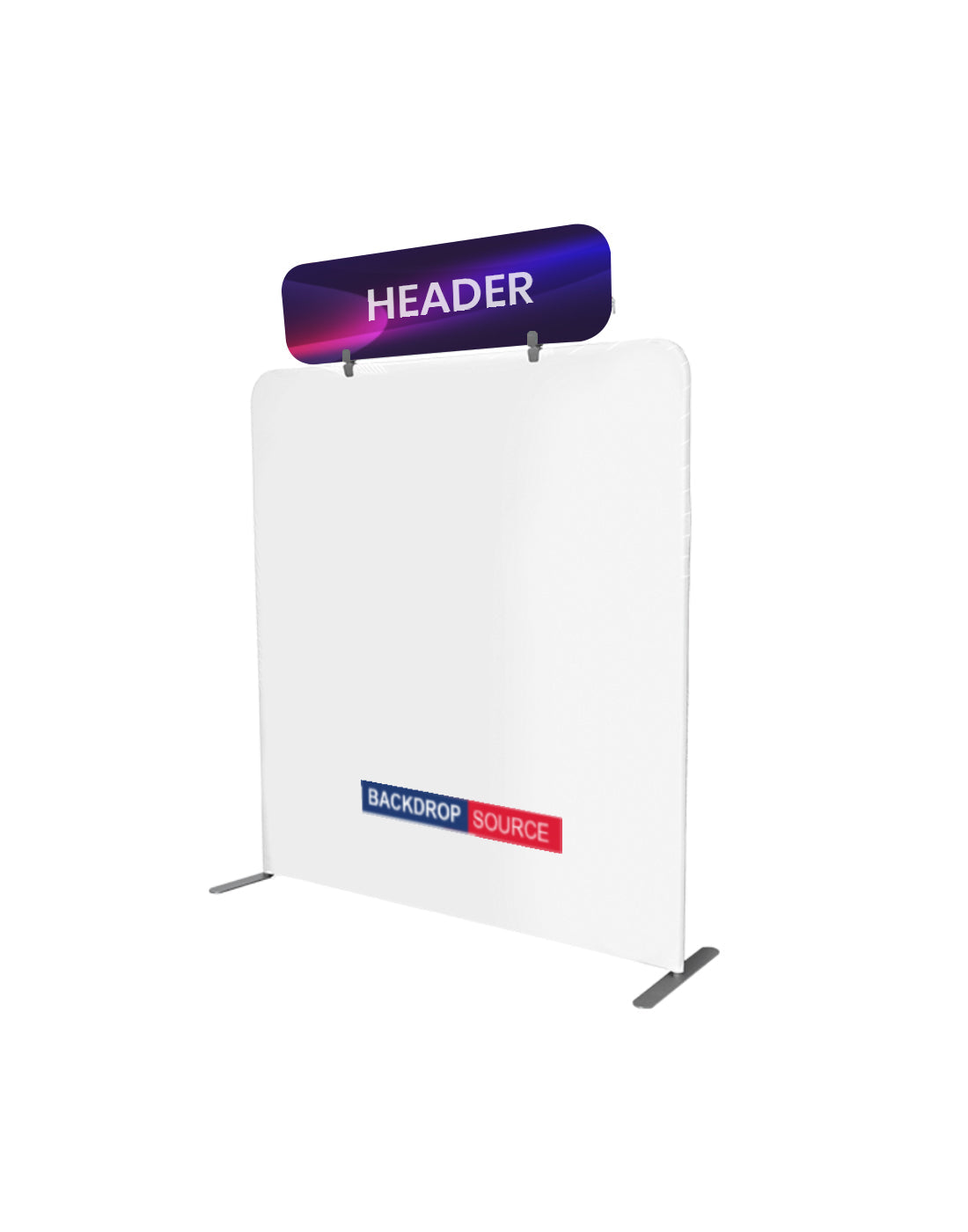 Rectangular Tension Fabric Header Display