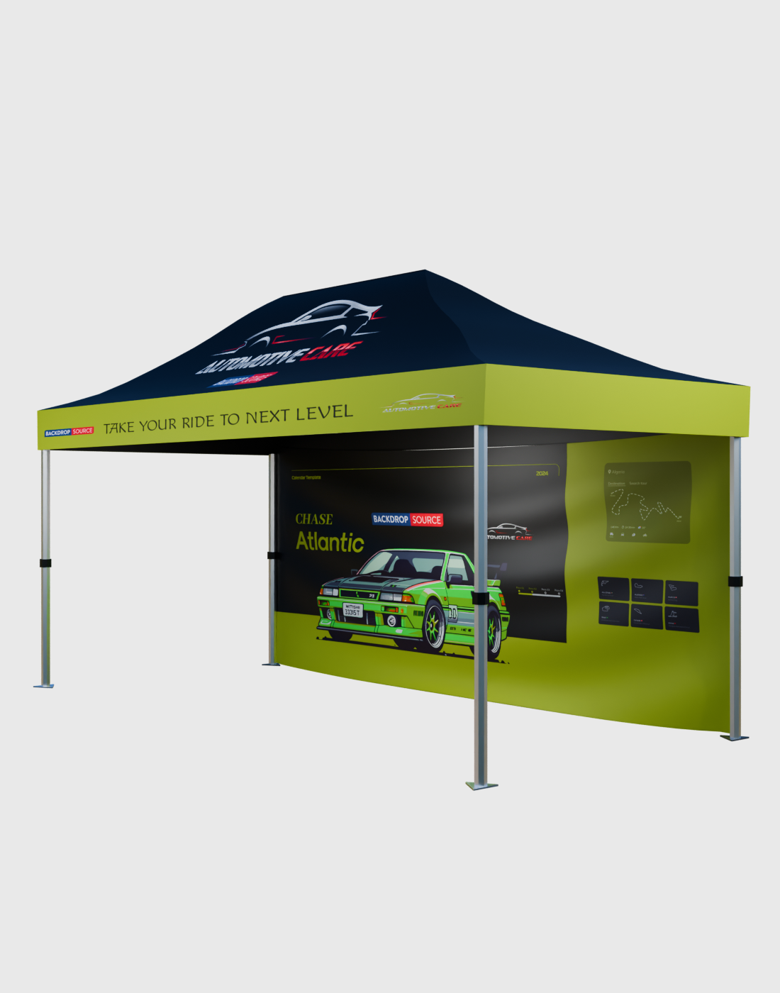 Heavy Duty Custom Canopy Tent (15Ft x 10Ft)