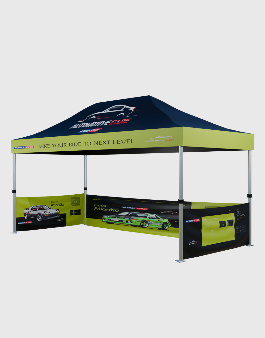 Heavy Duty Custom Canopy Tent (15Ft x 10Ft)