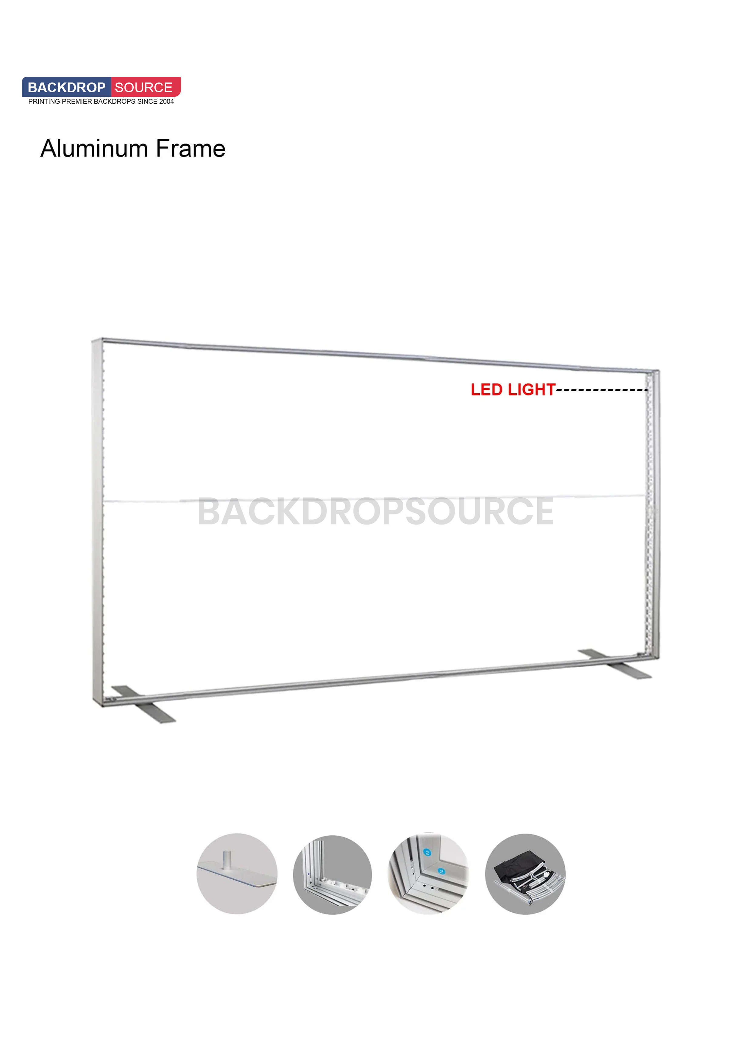 20ft x 8.2ft SEG Fabric LED Backlit Light Box Display