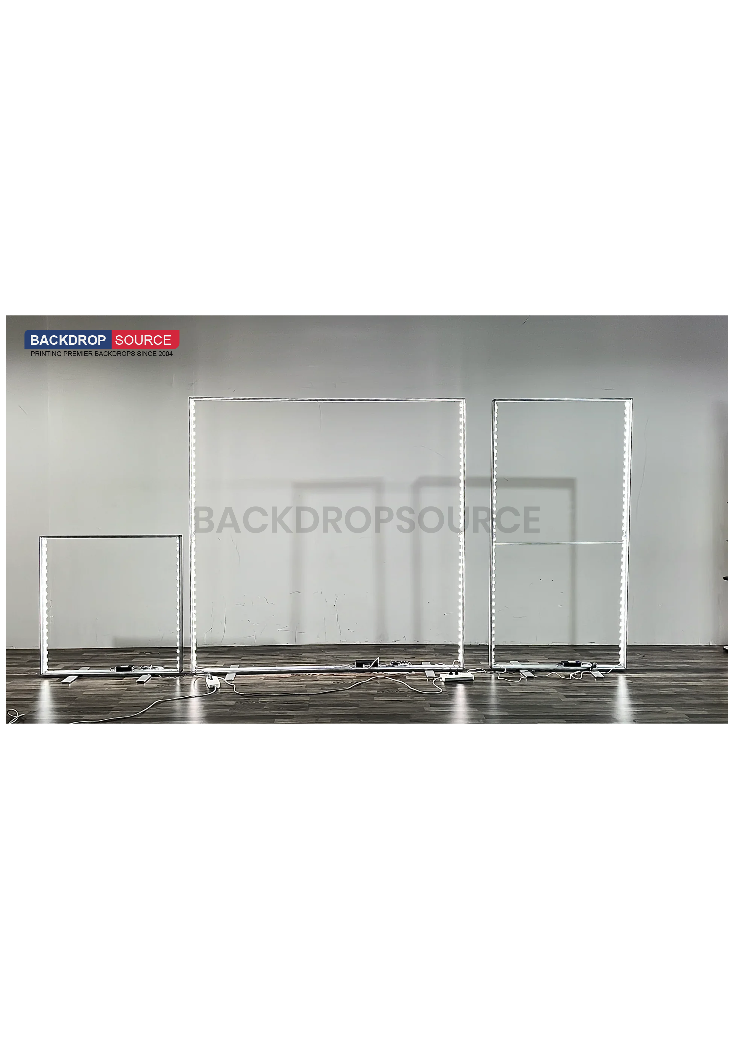 SEG Frameless Fabric LED Light Box Display - 20ft W