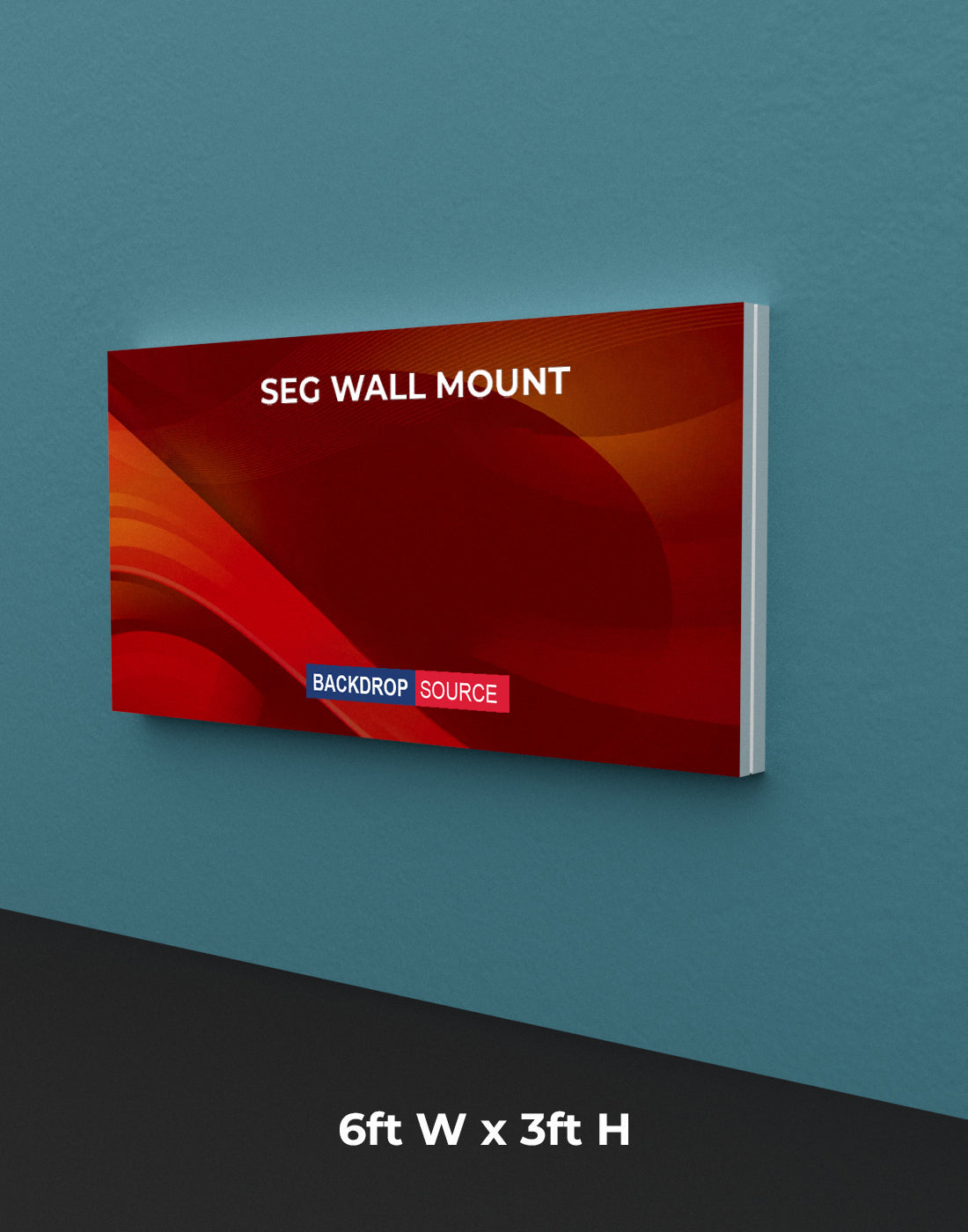 Wall-Mounted SEG Fabric display