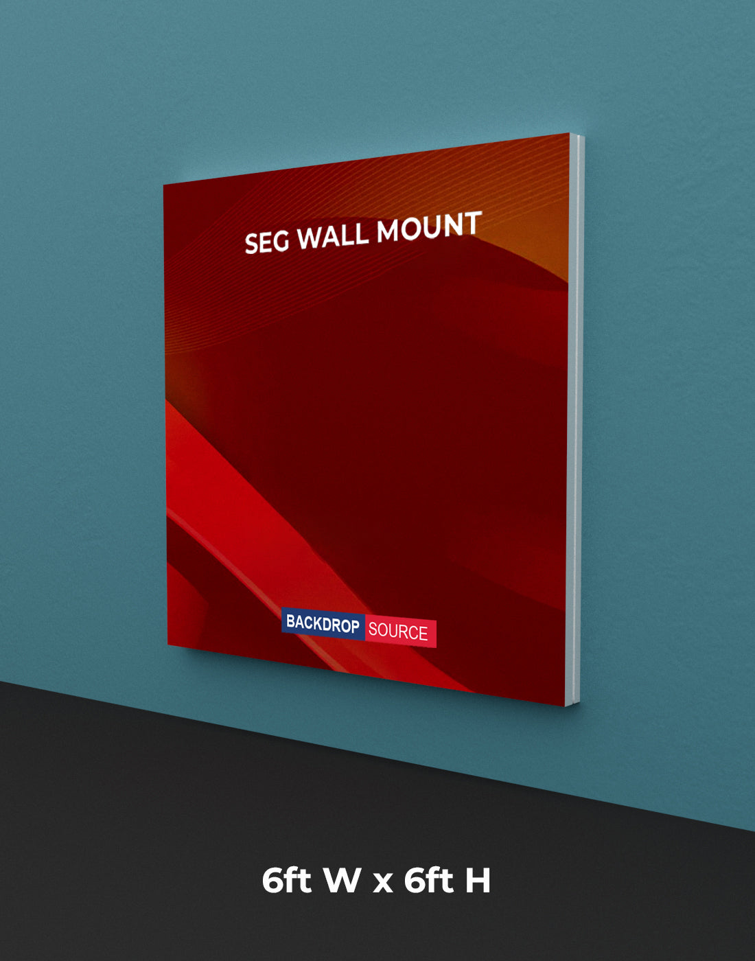 Wall-Mounted SEG Fabric display