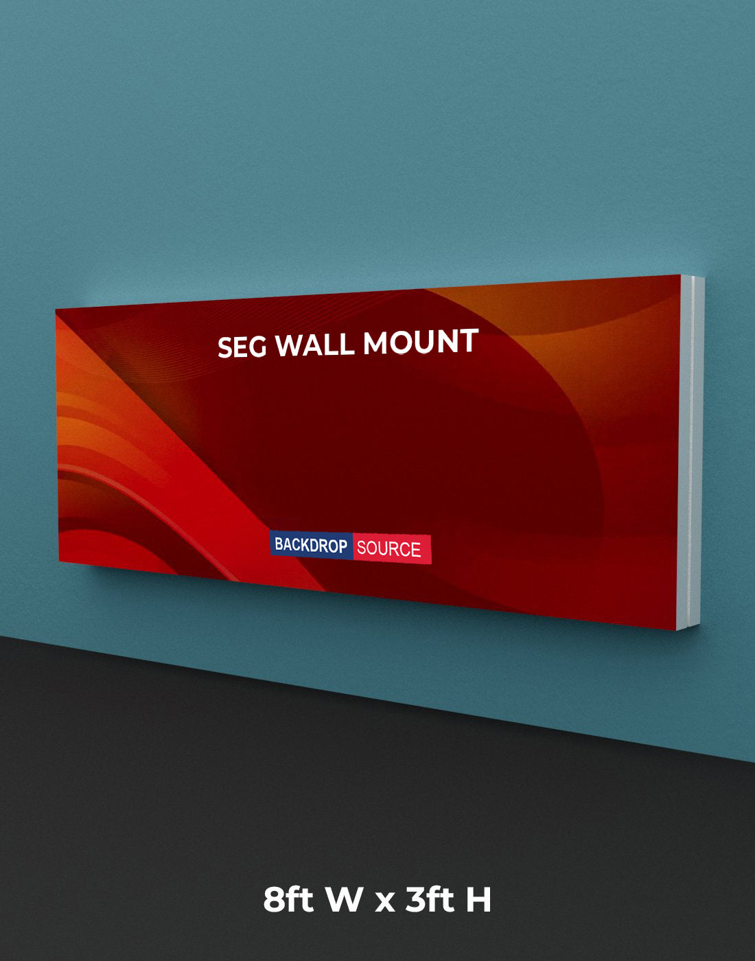 Wall-Mounted SEG Fabric display