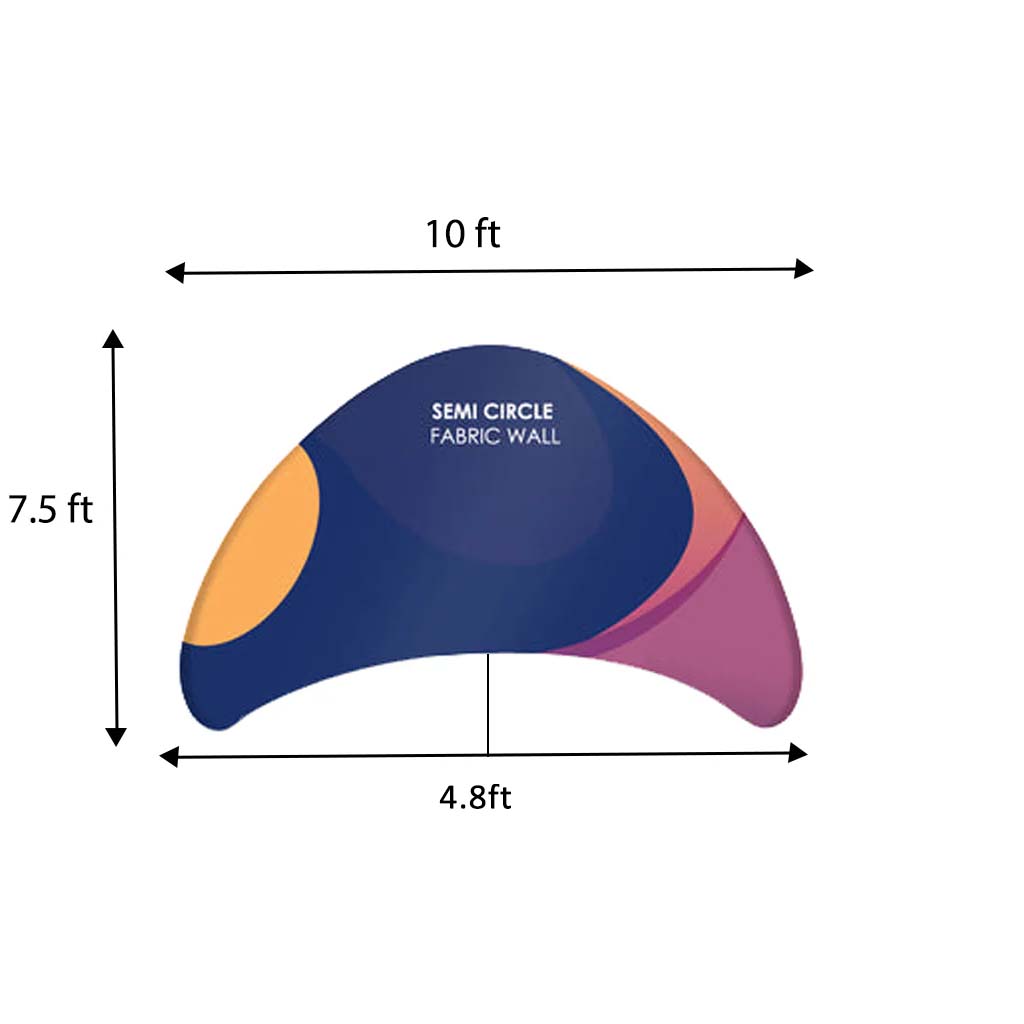 Semi-circle Meeting pod fabric display