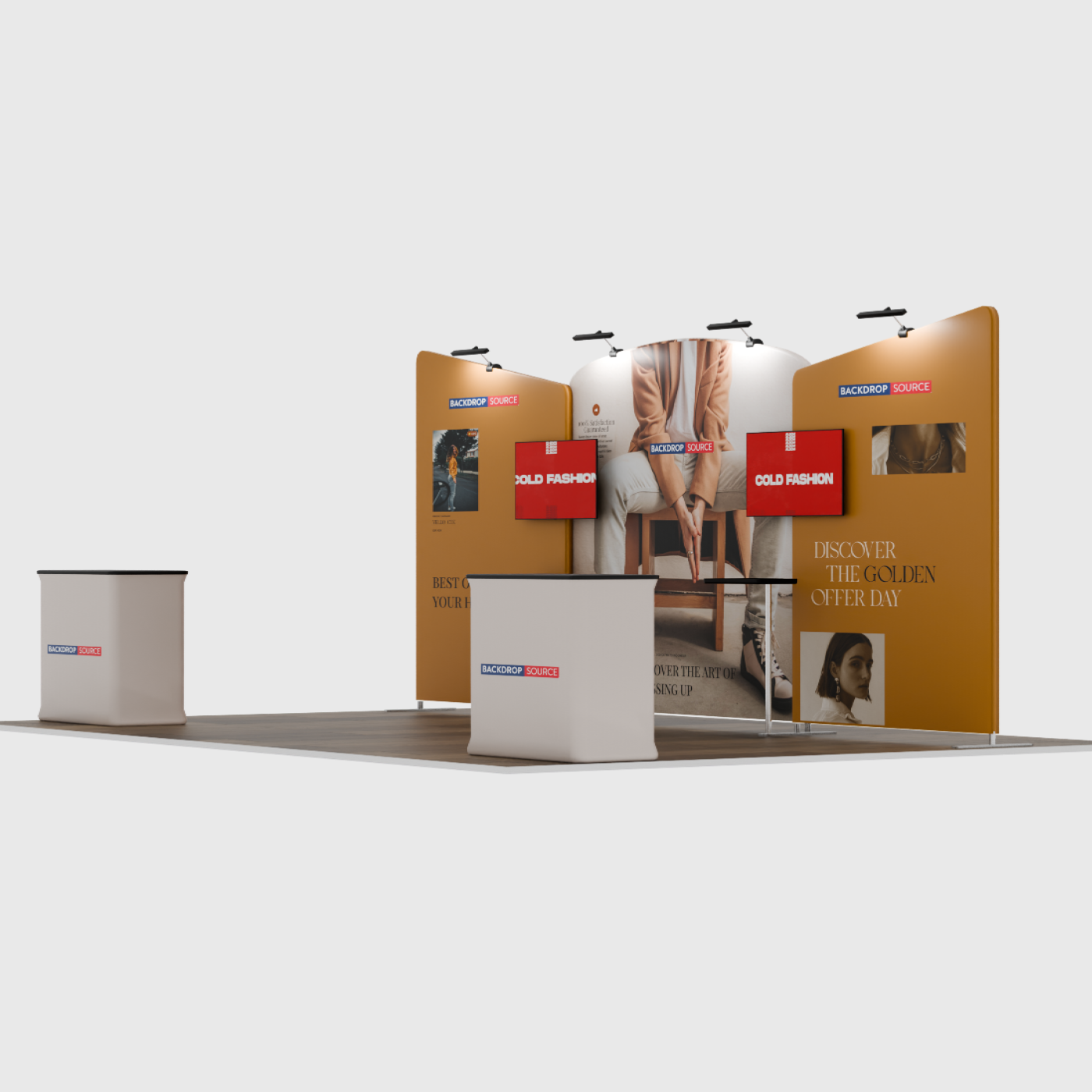 Portable Exhibit Display 20ft - Model 8