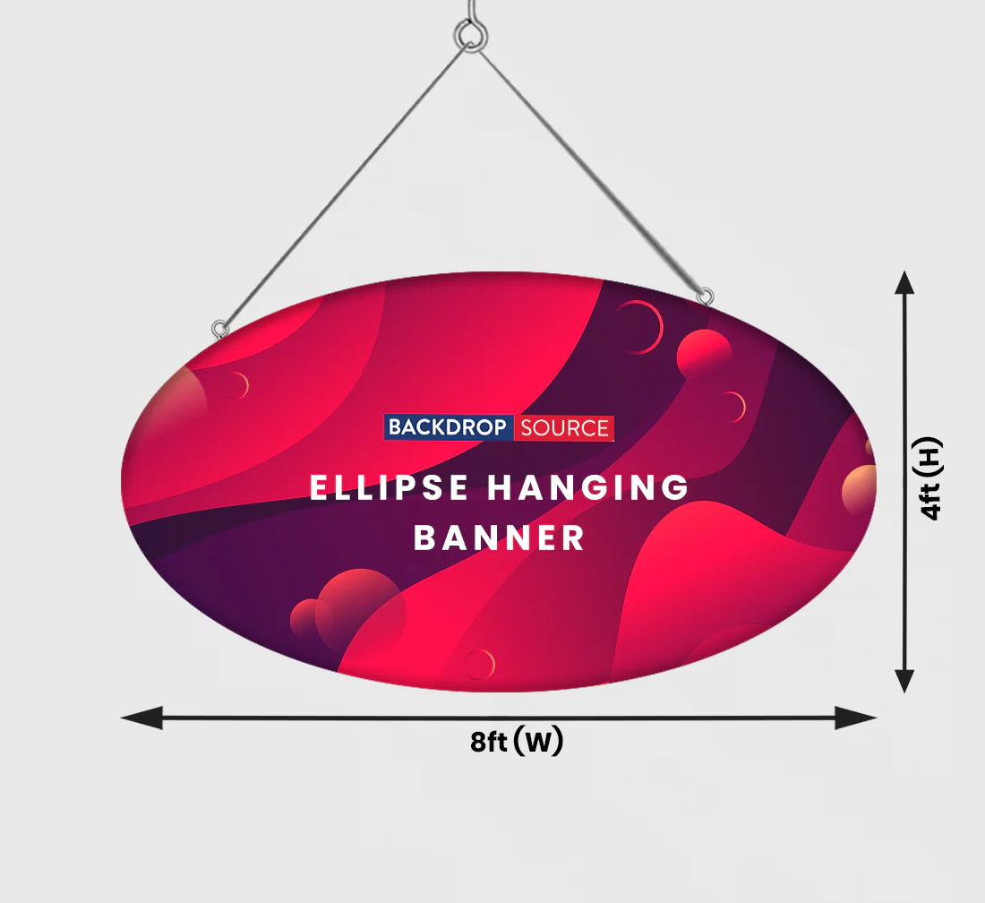 Sky Tube Ellipse Hanging Banner