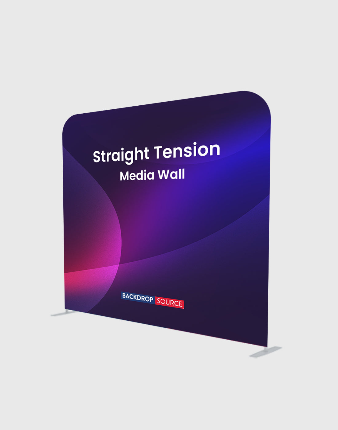 Straight Tension Fabric Media Wall Backdrop