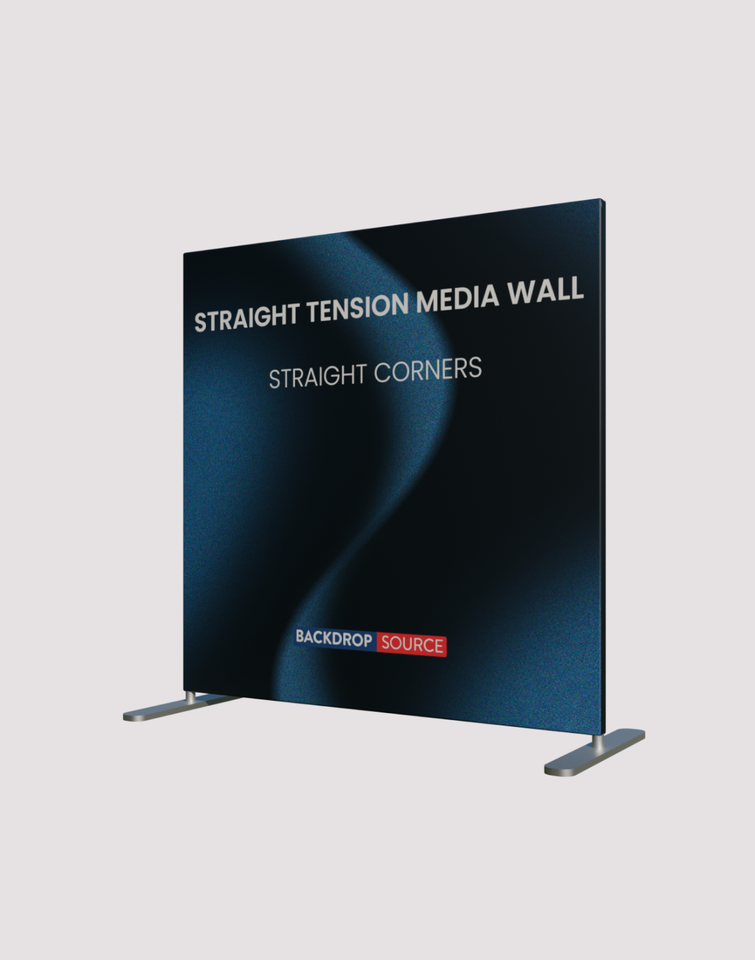 Straight Tension  Media Wall - Straight Corner