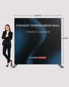 Straight Tension  Media Wall - Straight Corner