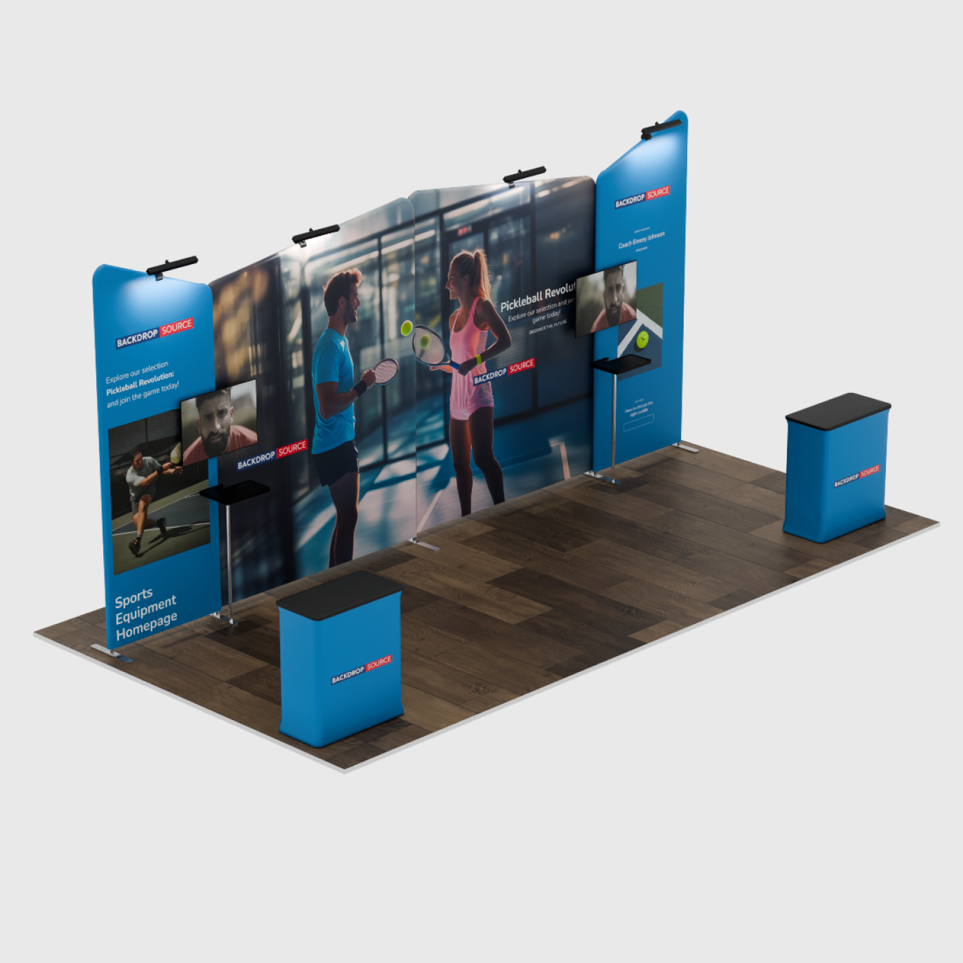 Portable Exhibit Display 20ft - Model 2