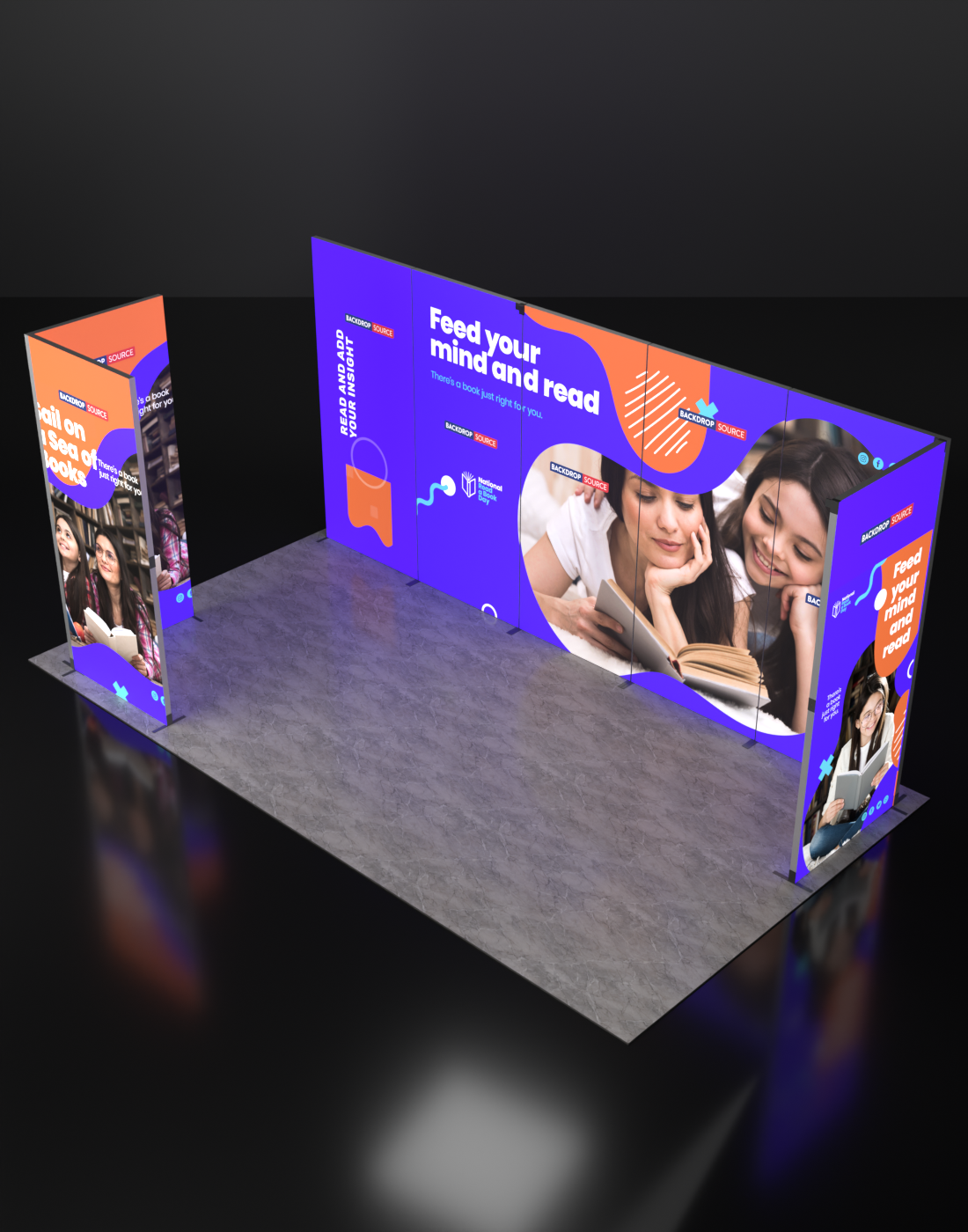 Foldable SEG Backlit Exhibition Display - Model 18