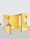 10ft SEG Modular Lightbox Display for Tradeshows - Model 1