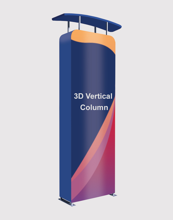 3D Vertical Column with Header