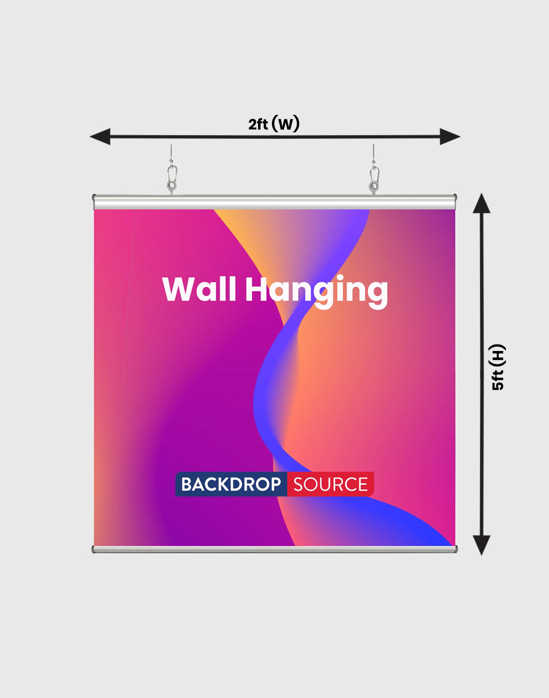 Wall Hanging Backdrop with Clamps ( Customized Options)