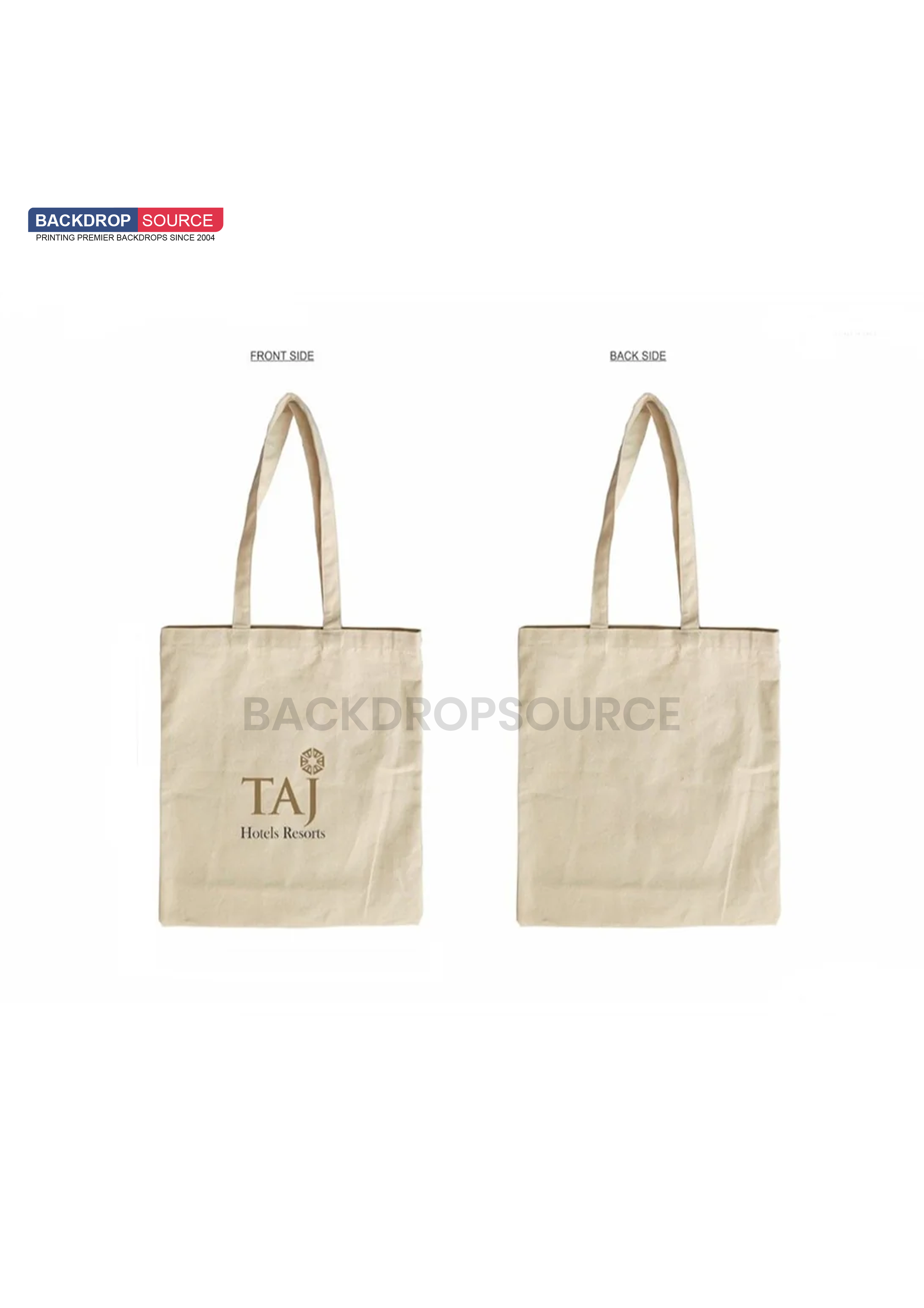 White Canvas Cotton Tote Bag