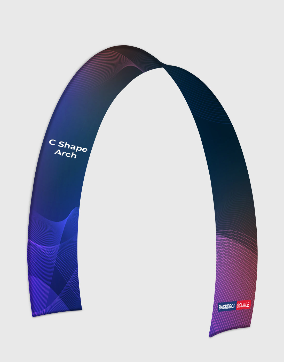 C Shape Tension Fabric Arch - 10ft