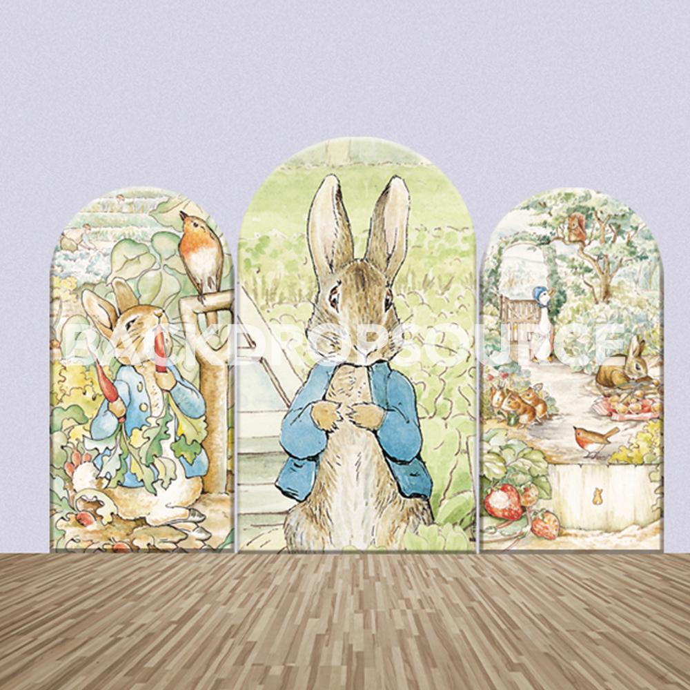 The Tale of Benjamin Bunny Themed Party Backdrop Media Sets for Birthday / Events/ Weddings